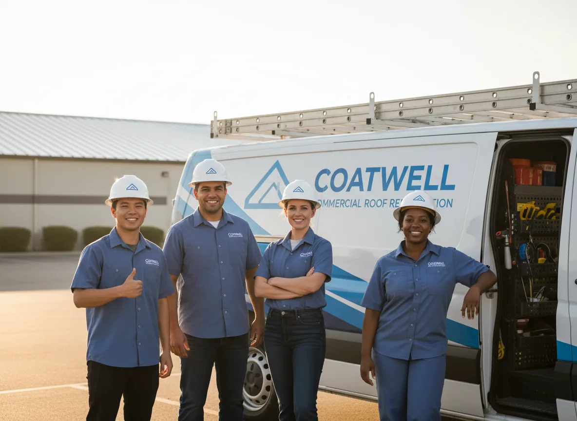 Commercial roof coating company in Ball, LA